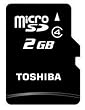 TOSHIBA microSD���ꥫ���� Class4 2GB SD-MF002G