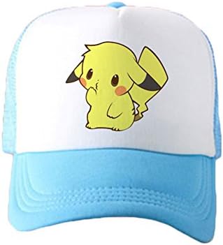 Colorful Edays 2014 New Fashion Casual Baseball Cap Pokemon Pikachu Snapback Hats Hiphop Caps Sun Hat Casquette (light blue)