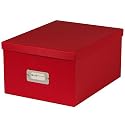 Bigso Box of Sweden - La bo&icirc;te de rangement "GUSTAV" pour CD, DVD ou VIDEO - rouge