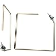 24K Gold Bonded Jlo Style Square Hoop Earrings