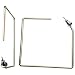 24K Gold Bonded Jlo Style Square Hoop Earrings