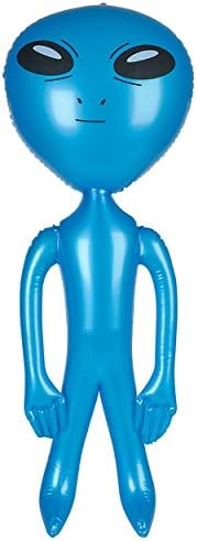 Rhode Island Novelty36" Blue Inflatable Martian Alien Prop Toy Decoration