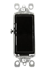 15 Amp 120/277 Volt, Decora Rocker Single-Pole AC Quiet Switch, Residential Grade, Grounding, Brown/Gray/Almond/Light Almond/Black/Ivory/White, 5601-2