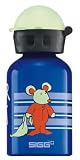 Sigg Kids Bonne Nuit Eco Friendly Glow in the Dark Active Top Aluminum Reusable Water Bottle-0.3L