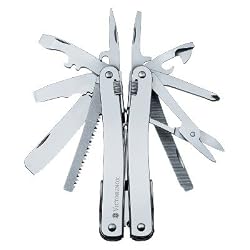 Victorinox SwissTool Spirit w/ leather Pouch - Stainless Steel