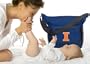 University of Illinois Diaper Bag Official NCAA College Logo Blue Fighting Illini Logo - Baby Bag - BEST Baby Shower GIFT for New Dad, Father or New Mom Mother GIFTS