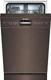 Siemens SR35M432EU Freistehender Geschirrsp&uuml;ler / A++A / 0.75 kWh / 10 MGD / 9 L / umbra / aquaStop / 29 Minuten Program