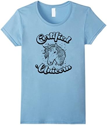 Women's Unicorn Shirt - Totally Straight Unicorn Shirt Medium Baby Blue
