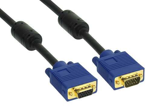 InLine S-VGA Verl&auml;ngerung Premium, 15pol, HD, Stecker/Buchse, 3m schwarz Preisvergleich