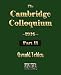 Book The Cambridge Colloquium - 1916 - Part Two