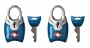 Master Lock 4689T TSA Accepted Padlocks with Keys 2-Pack