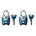 Master Lock 4689T TSA Accepted Padlocks with Keys 2-Pack