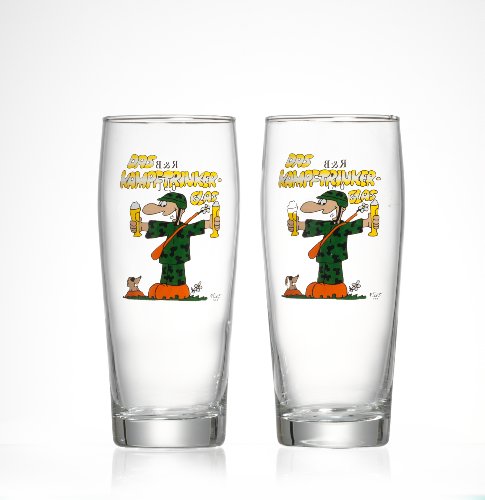 Ritzenhoff & Breker 199499 Bierglas-Set 0.5 Liter Kampftrinker, 2-teilig