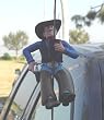 Big Tex Cowboy Traffic Stopper Antenna Topper Accessory