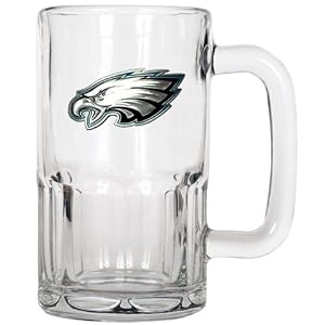 Philadelphia Eagles Large Glass Beer Mug
