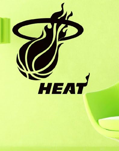 Miami Heat Team Logo American Basketball NBA Wall Vinyl Decal Mural Decals Art Home Interior Sticker W1565