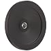 Black Powder Coated Aluminum Dished Hand Wheel without Handle, 4-29/32" Diameter, 1/2" Hole Diameter (Pack of 1)