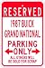 1987 87 BUICK GRAND NATIONAL Parking Sign - 10 x 14 Inches