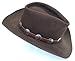 Dangerous Threads Western Hatband Hat Band Brown Leather 10 Antiqued Conchos New