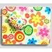 Computer Mouse Pad & Mouse Set- Colorful Flowers, France