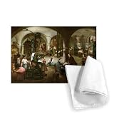 Factory in the Rue d'Aubagne, 1861 (oil on.. - Tea Towel 100% Cotton - Art247 - Tea Towel - 46x70cm
