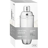 Barmix Cocktail Shaker 24 Ounces, Stainless Steel, Jigger Included