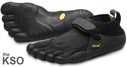 New Vibram Fivefingers KSO Blk/Blk Ladies 38 