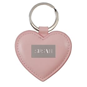Royce Leather Pink Heart Key Fob