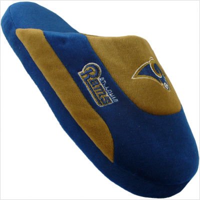 Comfy Feet NFL Low Pro Stripe Slippers - St. Louis Rams Size - Medium (Mens 6 - 7.5/Womens 7 - 8.5)