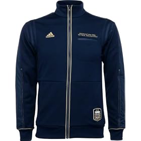 Argentina Soccer Navy adidas Soccer Track Jacket