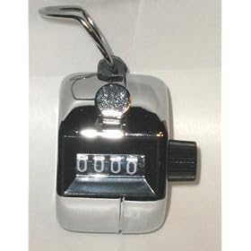 Four Digits Metal Hand Tally Counter, Clicker