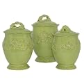 Firenze 3-pc. Canister Set - Green