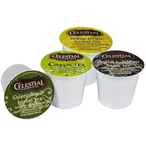 Celestial Seasonings Tea Sampler K-Cup Portion Pack for Keurig K-Cup Brewers 22-Count
