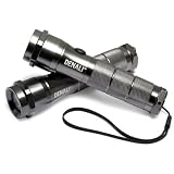 Denali Super-Bright 6 LED Heavy-Duty Aluminum Tactical Flashlight, 2-Pack