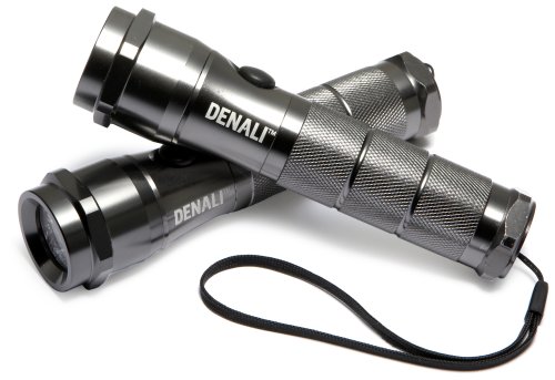 Denali Super-Bright 6 LED Heavy-Duty Aluminum Tactical Flashlight, 2-Pack