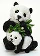 Spardose Panda mit Baby 20 cm hoch