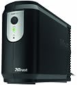 Trust Powertron 750VA UPS, unterbrechungsfreie Notstromversorgung USV 750VA inkl. 20.000 Euro Geräteschutzversicherung schwarz
