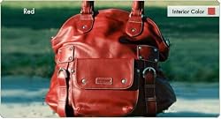 Namaste Red Laguna Knitting Tote Shoulder Bag Purse