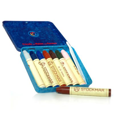 8 Beeswax Crayons - Earth Tones