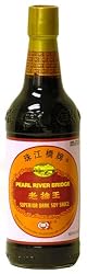 Pearl River Bridge Superior Dark Soy Sauce, 16.9-Ounce Glass Bottles (Pack of 2)