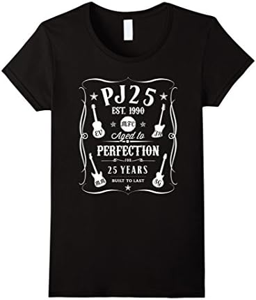 Women's PJ25 Commemorative Shirt - Best Quality - White Text XL Black