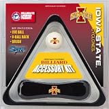 Iowa State Cyclones Billiard Accessories Kit - includes Triangle Rack, Cue Ball and Brush