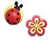 Bubblegum Garden Drawer Pulls Ladybug