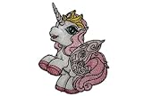 Produkt-Bild: Filly Fairy Magic Art 6,4 cm * 8 cm B&Uuml;GELBILD AUFN&Auml;HER APPLIKATION rosa pink wei&szlig; Fl&uuml;gel Krone Tier Tiere Pferd Pferde Einhorn Princess PATCH