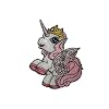 Filly Fairy Magic Art 6,4 cm * 8 cm B�GELBILD AUFN�HER APPLIKATION rosa pink wei� Fl�gel Krone Tier Tiere Pferd Pferde Einhorn Princess PATCH