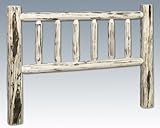 IMAGE OF Montana Woodworks Twin Log Headboard Unfinished