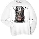 German Shepherd BLACK Property Of Adult Sweatshirt