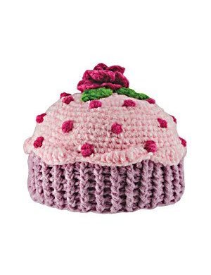Pink Cupcake Baby Hat (1 - 2 T)