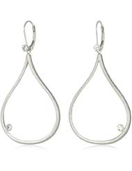 Zaiken Jewelry "Drops of Love Collection" Non-tarnish Sterling Silver and White Sapphire Drop Earrings