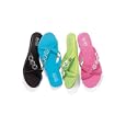 Bijou!TM Flat Sandals With Jewelled Flowers